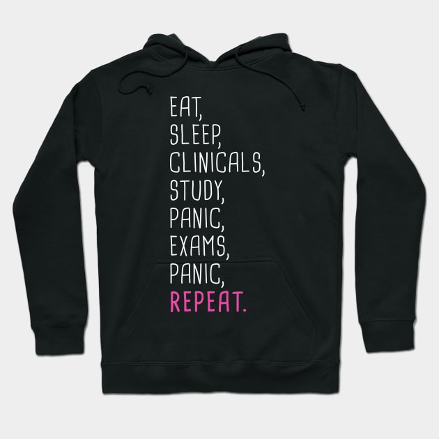 Funny Nursing Student Quote Hoodie by MeatMan